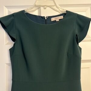 Loft Flutter Sleeve Dress